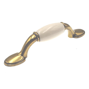 Hickory Hardware Tranquility Brass Cabinet  3"cc Handle Pull P731-LAD