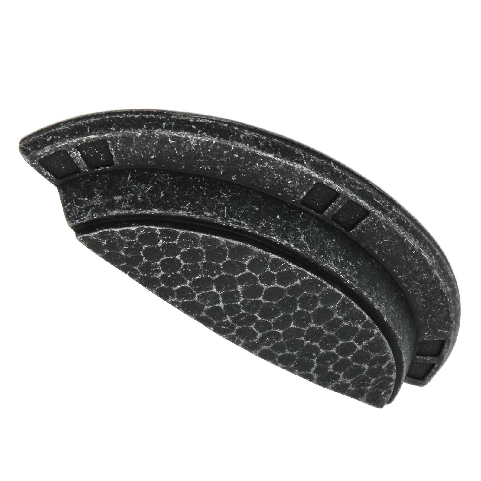 Hickory Hardware Arts &amp; Crafts Pewter 3", 3 3/4" (96 mm) cc Tirador de taza P7310-SPA-VP