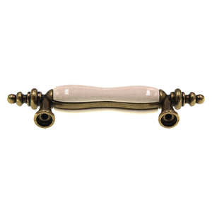 Hickory Hardware Tranquility 3" Ctr Brass Cabinet Pull Almond Center P733-LAD