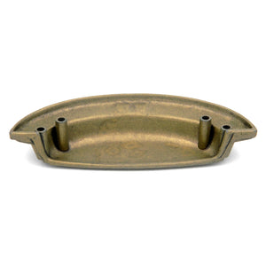 Hickory Hardware P7330-AM Chartres 3", 3 3/4" (96mm) Antique Mist Cabinet or Furniture Drawer Cup Pull