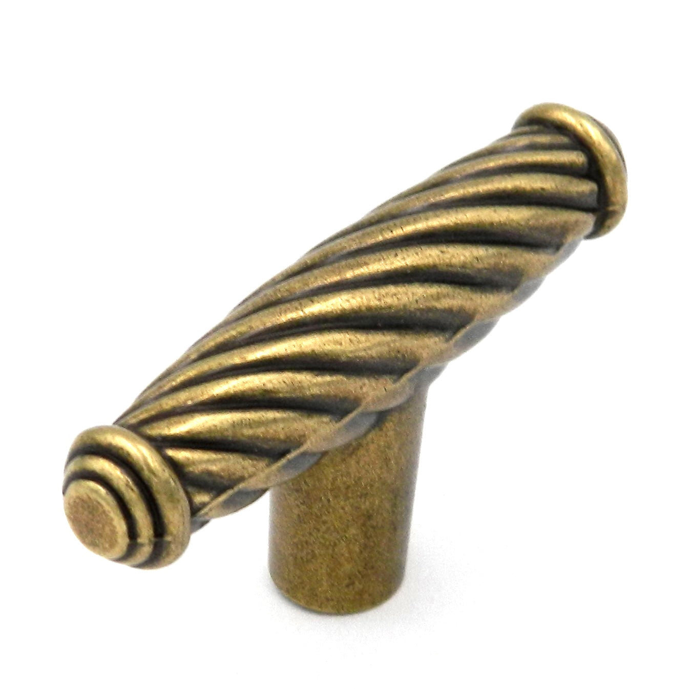 10 Pack Hickory Hardware P7342-LP Brass 2 1/4 Inch T-Bar Cabinet Knob Pull