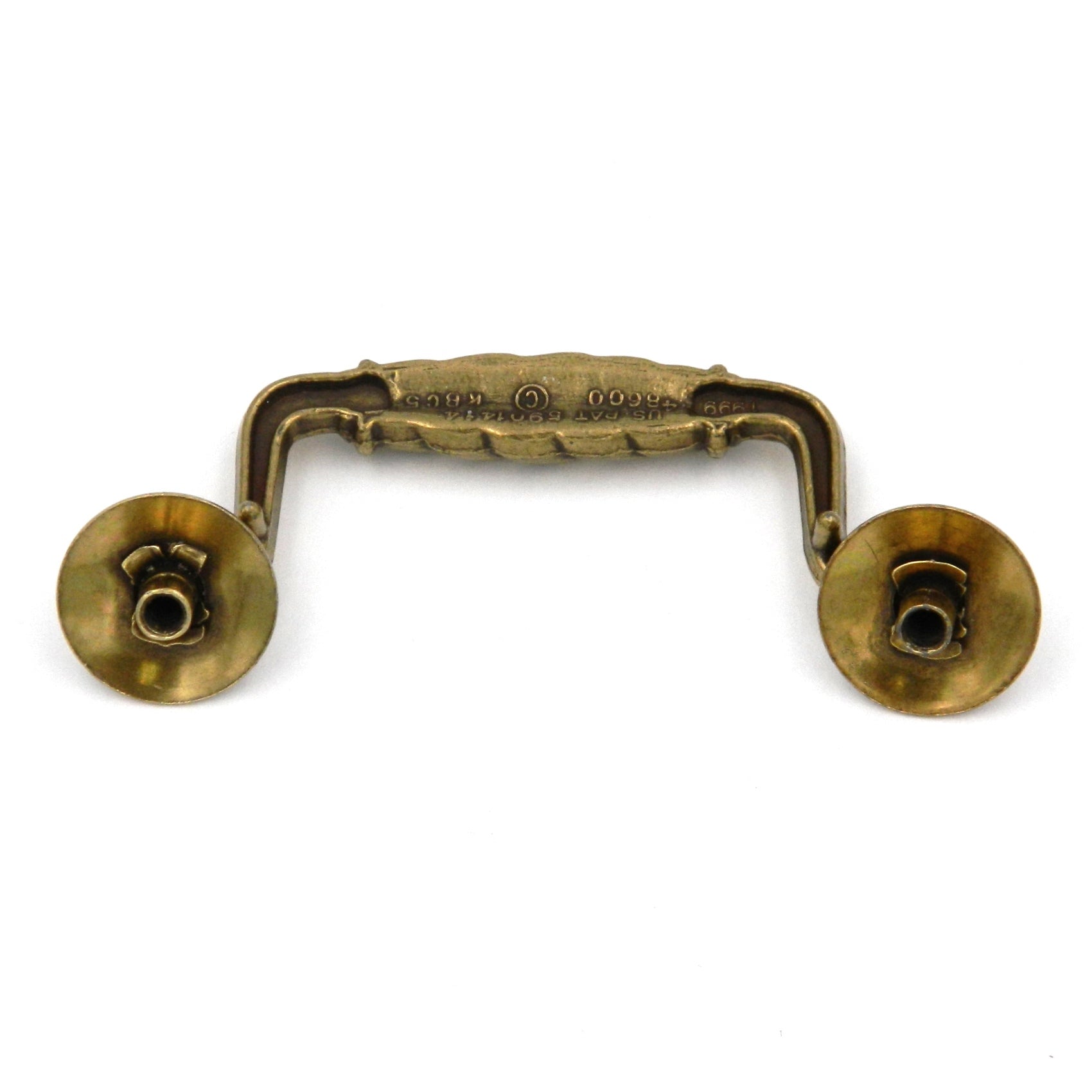 Hickory Hardware French Country Provence Lancaster Hand Polished Brass 3"cc Bail Pull P7345-LP
