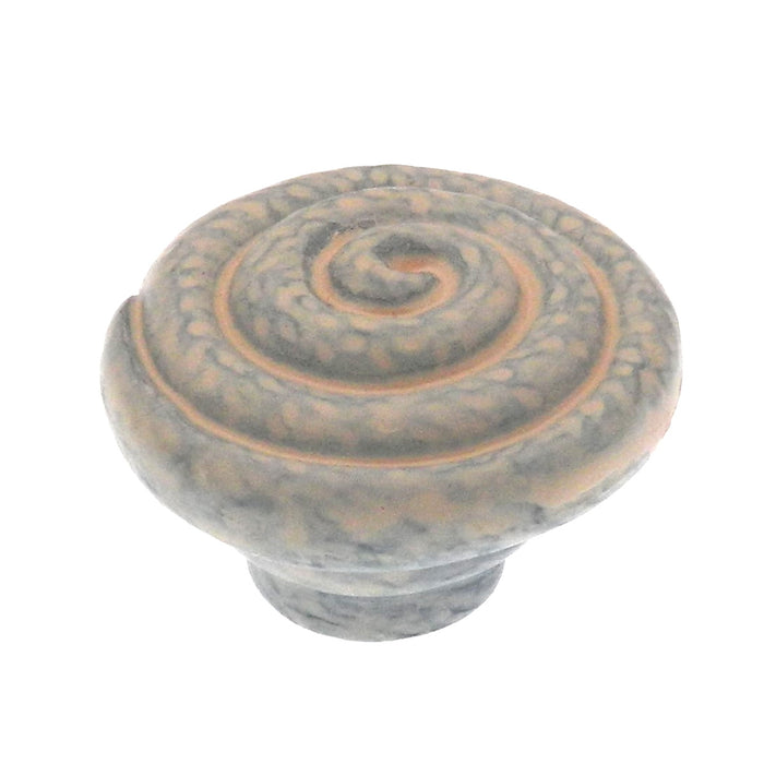 Hickory Grecian Revival 1 1/4" Blonde Antique Whimsical Round Cabinet Knob P7351-HBOA