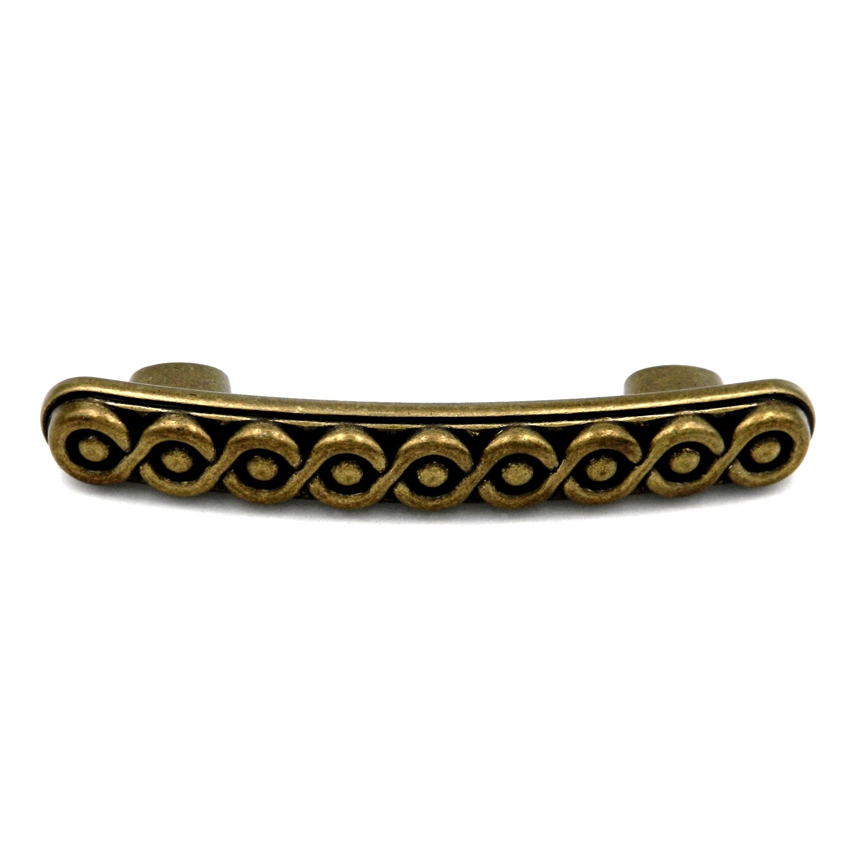 Hickory Grecian Revival Lancaster Hand Polished Brass 3", 3 3/4" (96mm)cc Handle Pull P7354-LP