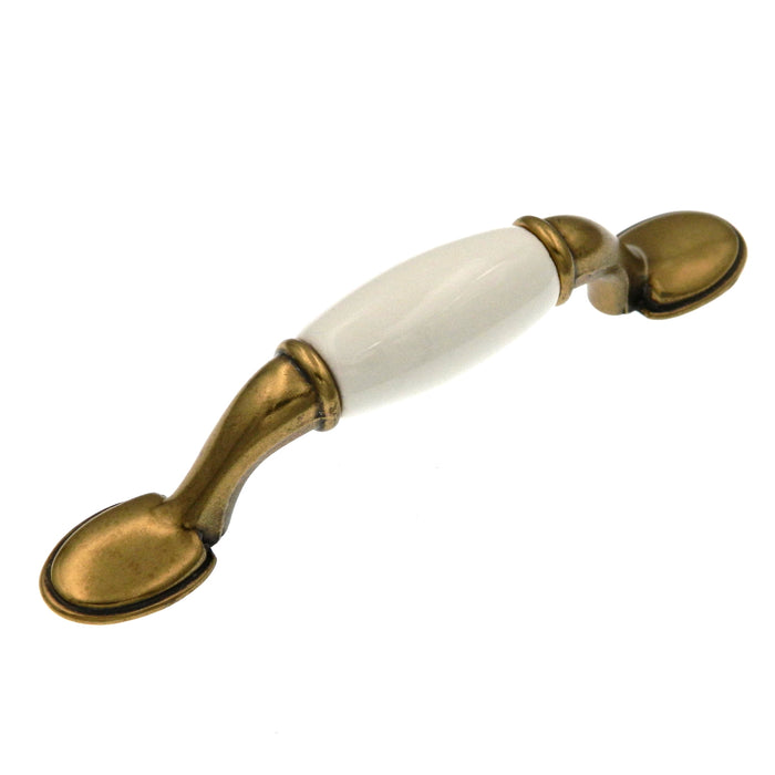 Hickory Hardware Tranquility Brass Cabinet  3"cc Handle Pull P743-IV