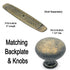 Hickory Hardware Tranquility Blonde Antique Round 1 1/4" Cabinet Knob PA1218-BOA