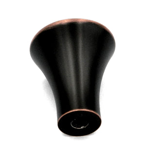 Hickory Hardware Metropolis Oil Rubbed Bronze Highlighted Round Fluted 1" Cabinet Knob P7520-OBH