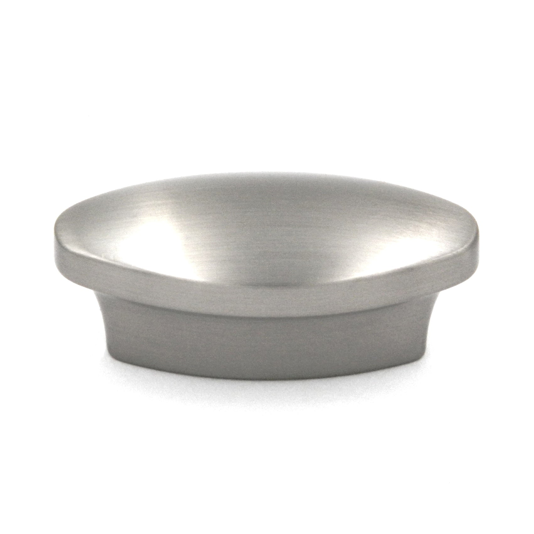 Hickory Hardware P7524-SN Metropolis 1 3/4" Pomo ovalado para gabinete de níquel satinado, 1"cc