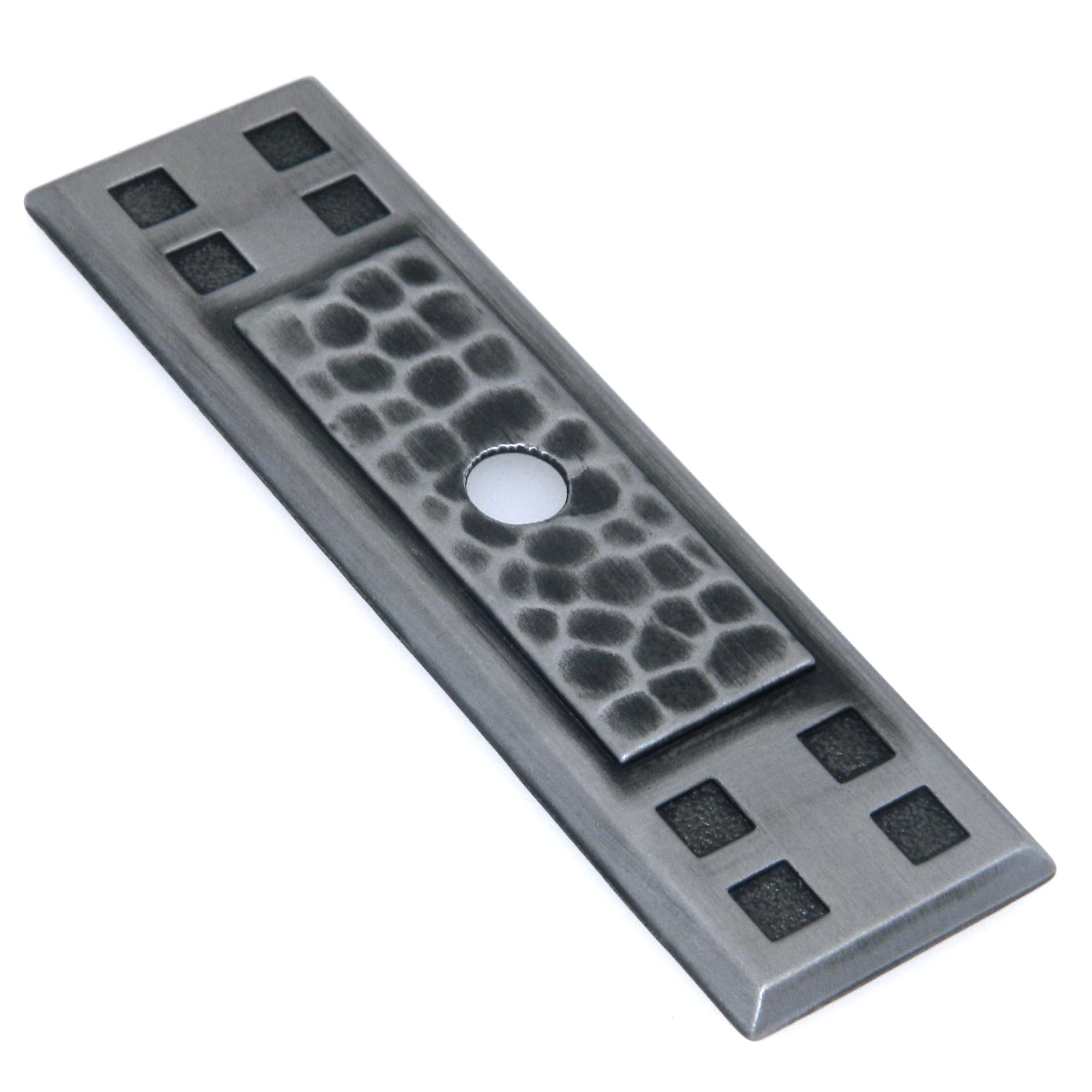 Belwith Hickory Hardware P7529-AP - Pomo rectangular para gabinete (peltre envejecido)
