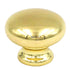 Hickory Hardware Tranquility Polished Brass Round Smooth 1 1/8" Cabinet Knob P770-3