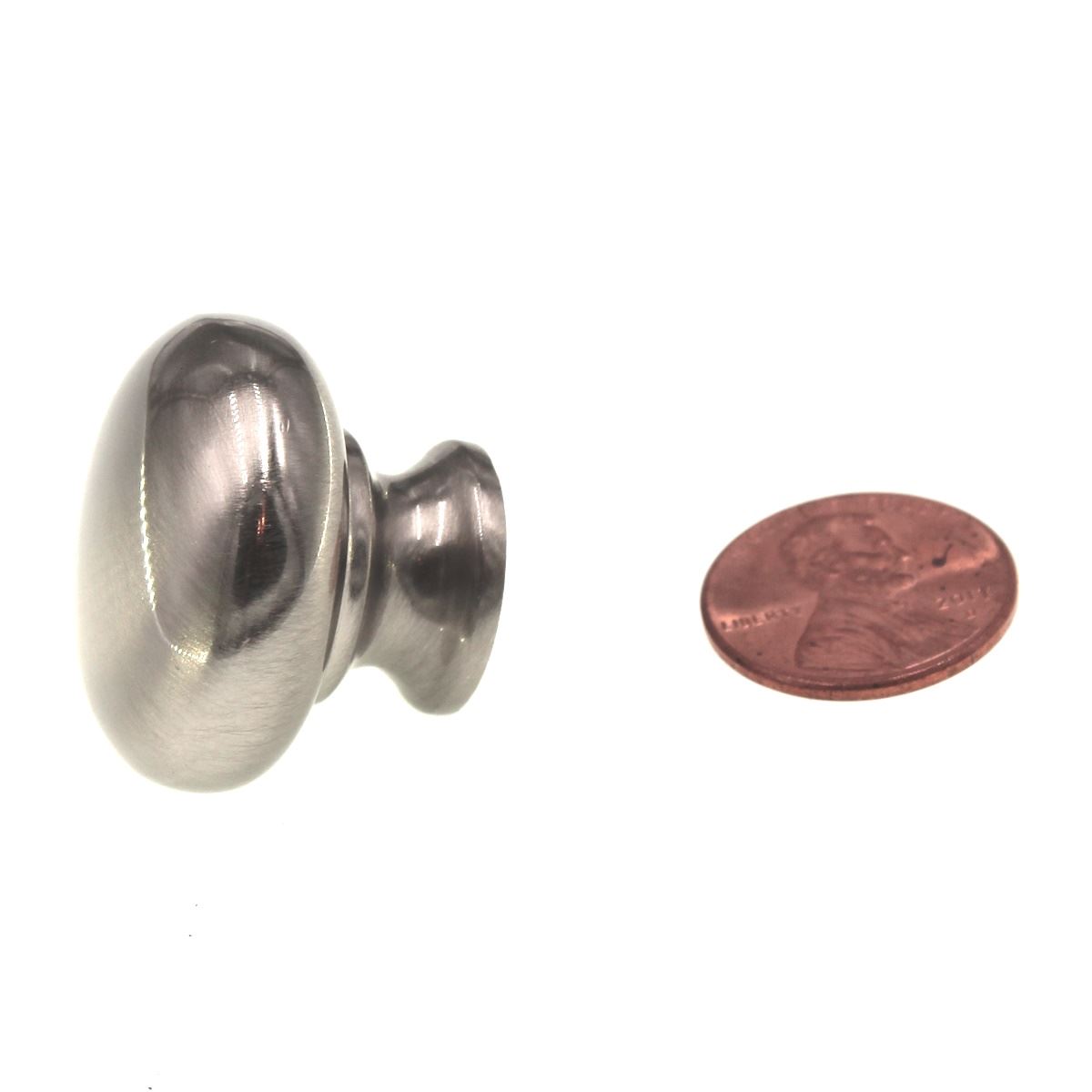 Hickory Hardware Cottage 1 1/8" Mushroom Cabinet Knob Satin Nickel P770-SN