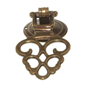 Belwith Queen Anne Lancaster Brass 2 1/2" Lace Cabinet Ring Pull P8005-LP