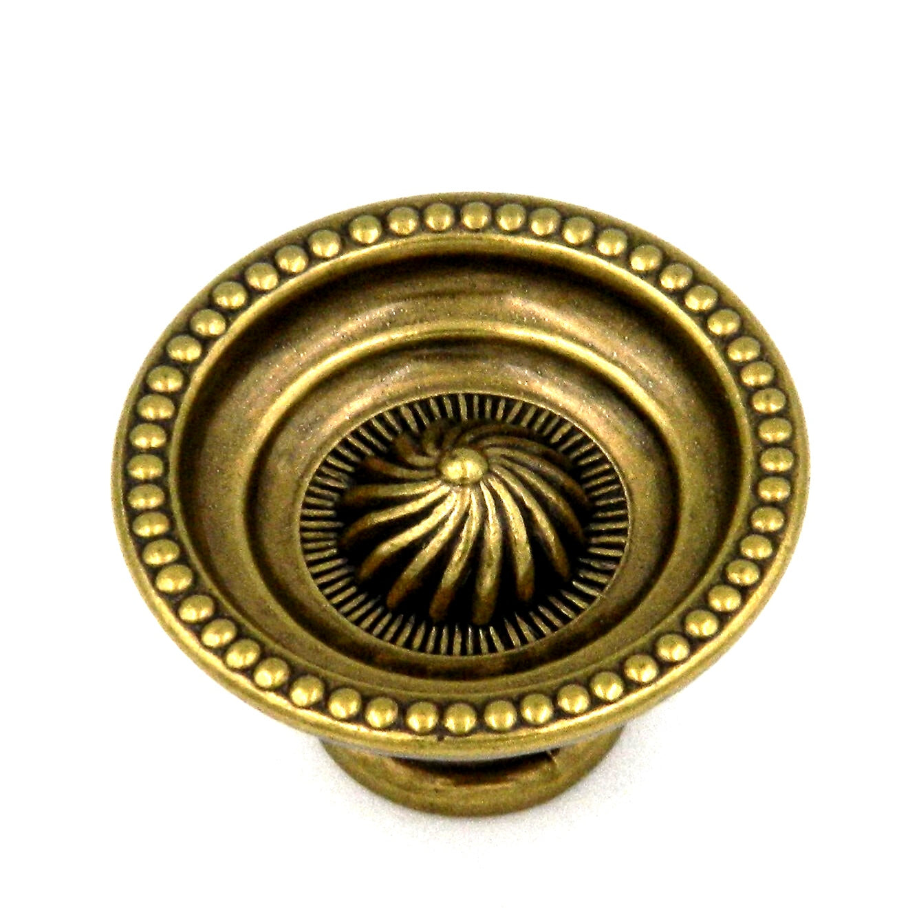 Hickory Hardware Manor House Lancaster P8121-LP - Pomo para gabinete (latón pulido a mano, 1 1/4 pulgadas)