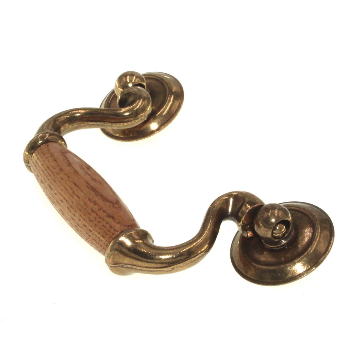 belwith-woodgrain-lancaster-brass-and-oak-3-ctr-drawer-bail-pull-p81