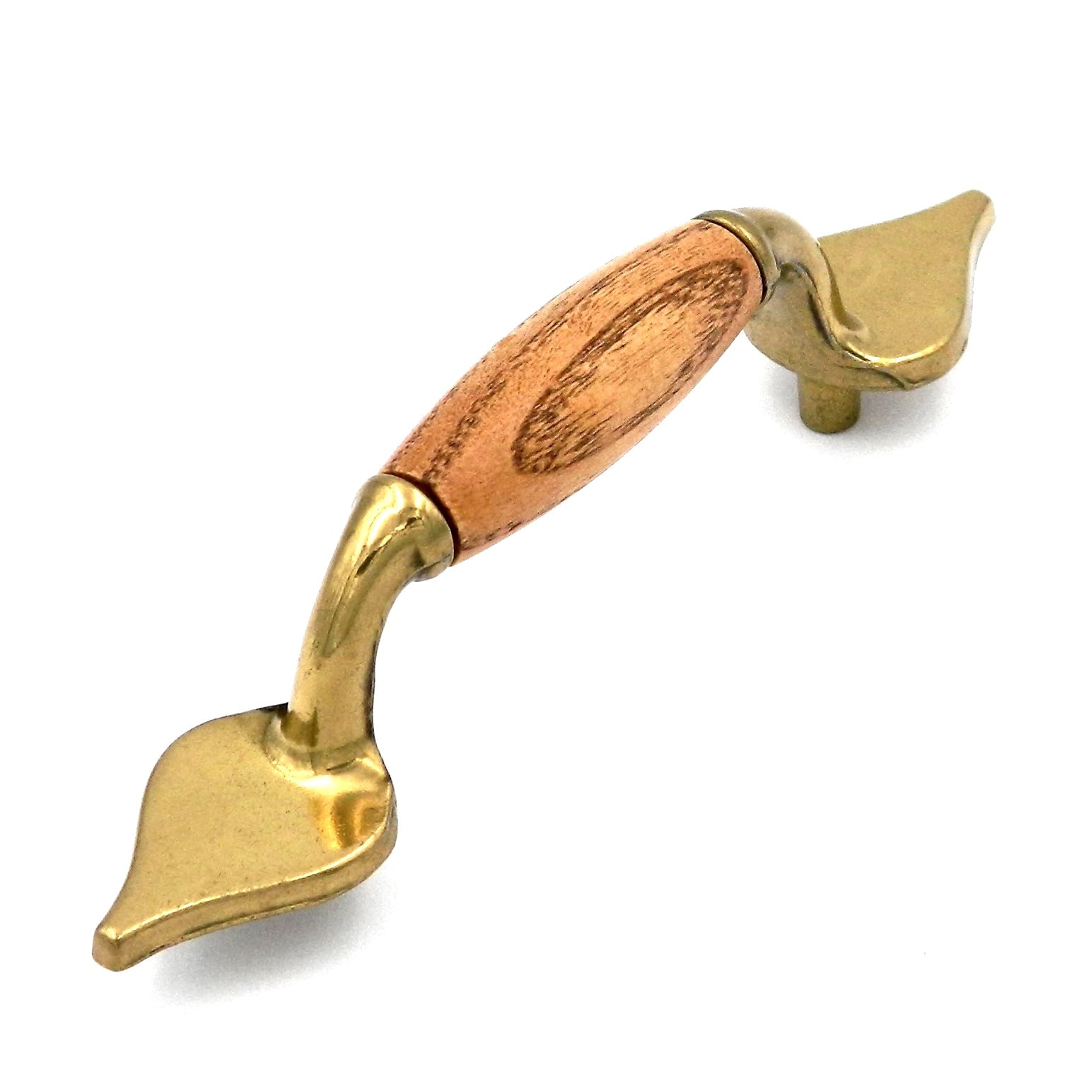 Hickory Hardware Lancaster Centro de madera de roble y pulido, tirador de gabinete de 3 "cc P8141-OAK
