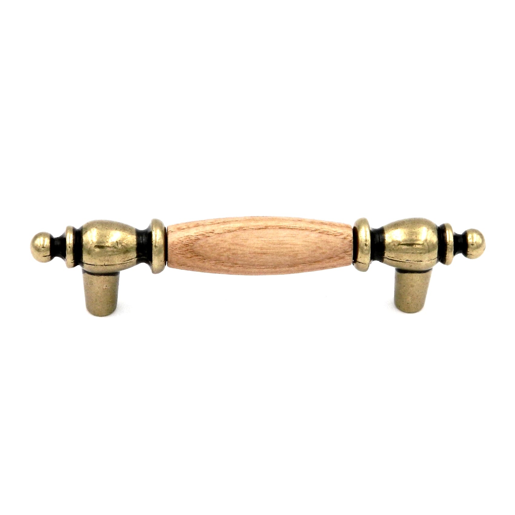 Hickory Hardware Lancaster Centro de madera de roble y pulido, tirador de gabinete de 3 "cc P8142-OAK