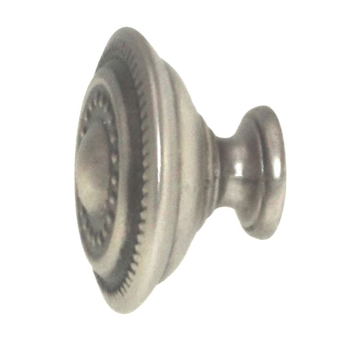 Hickory Hardware Manor House Silver Stone 1 1/4" Dotted Cabinet Knob P8196-ST