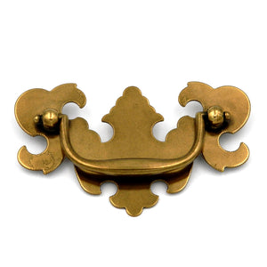 Hickory Manor House P8256-LP Lancaster Hand Polished Brass 3"cc Ornate Cabinet Bail Pull