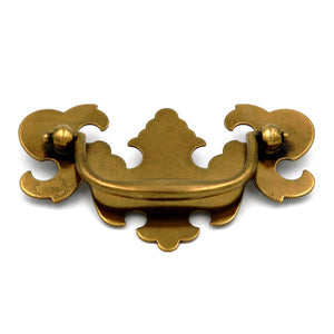 Hickory Manor House P8256-LP Lancaster Hand Polished Brass 3"cc Ornate Cabinet Bail Pull