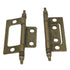 Hickory Hardware Self Mortise 2" Minaret Cabinet Hinges Lancaster Hand Polished P8294-LP