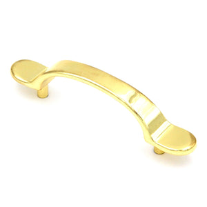 Hickory P8307-UB Ultra Brass 3"cc Smooth Arch Cabinet Handle Pulls Eclectic
