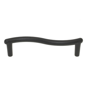 Liberty Fusilli Flat Black 3 3/4" (96mm) Ctr. Curved Cabinet Bar Pull P83506V-FB