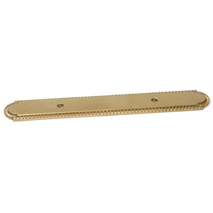Belwith Hickory Polished Brass Annapolis 3"cc Solid Brass Handle Backplate P9