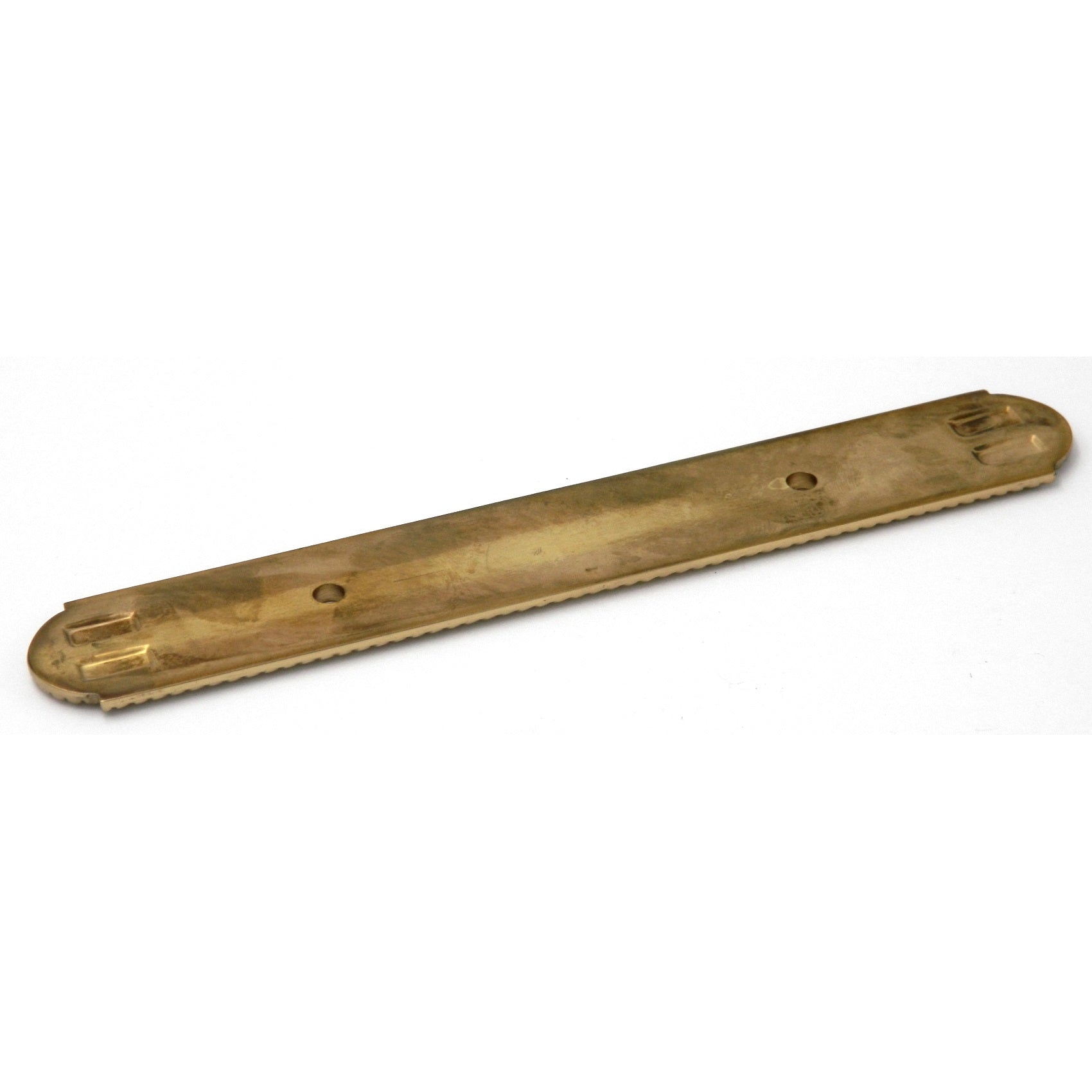 Belwith Hickory Polished Brass Annapolis 3"cc Solid Brass Handle Backplate P9