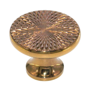 Belwith Manor House P9116 Solid Brass Diamond Cut Top 1 1/8" Cabinet Knob Pull