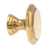 Hickory Hardware Polished Brass 1 3/8" Octagon Cabinet Solid Brass Knob P9151