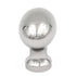 Keeler Power and Beauty Bright Nickel Oval 1 1/4" Solid Brass Cabinet Knob P9175-14