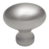 Keeler Power &amp; Beauty P9175-15 - Pomo para gabinete de latón macizo (níquel satinado, ovalado, liso, 1 1/4")