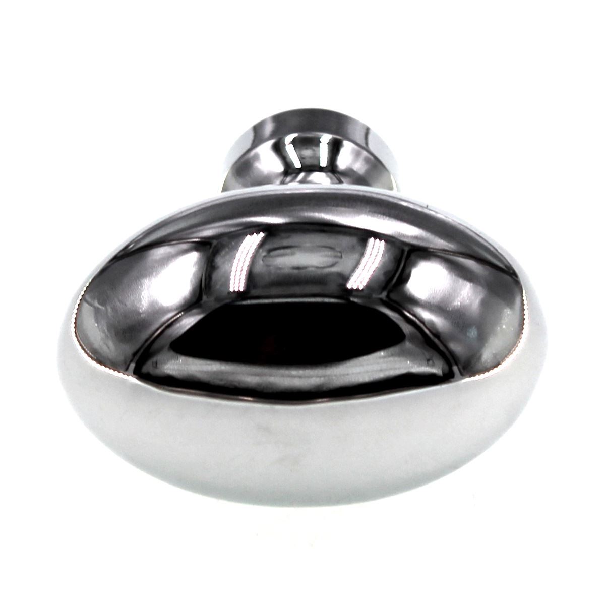 Belwith Keeler 1 3/8" Oval Solid Brass Cabinet Knob Polished Chrome P9176-26