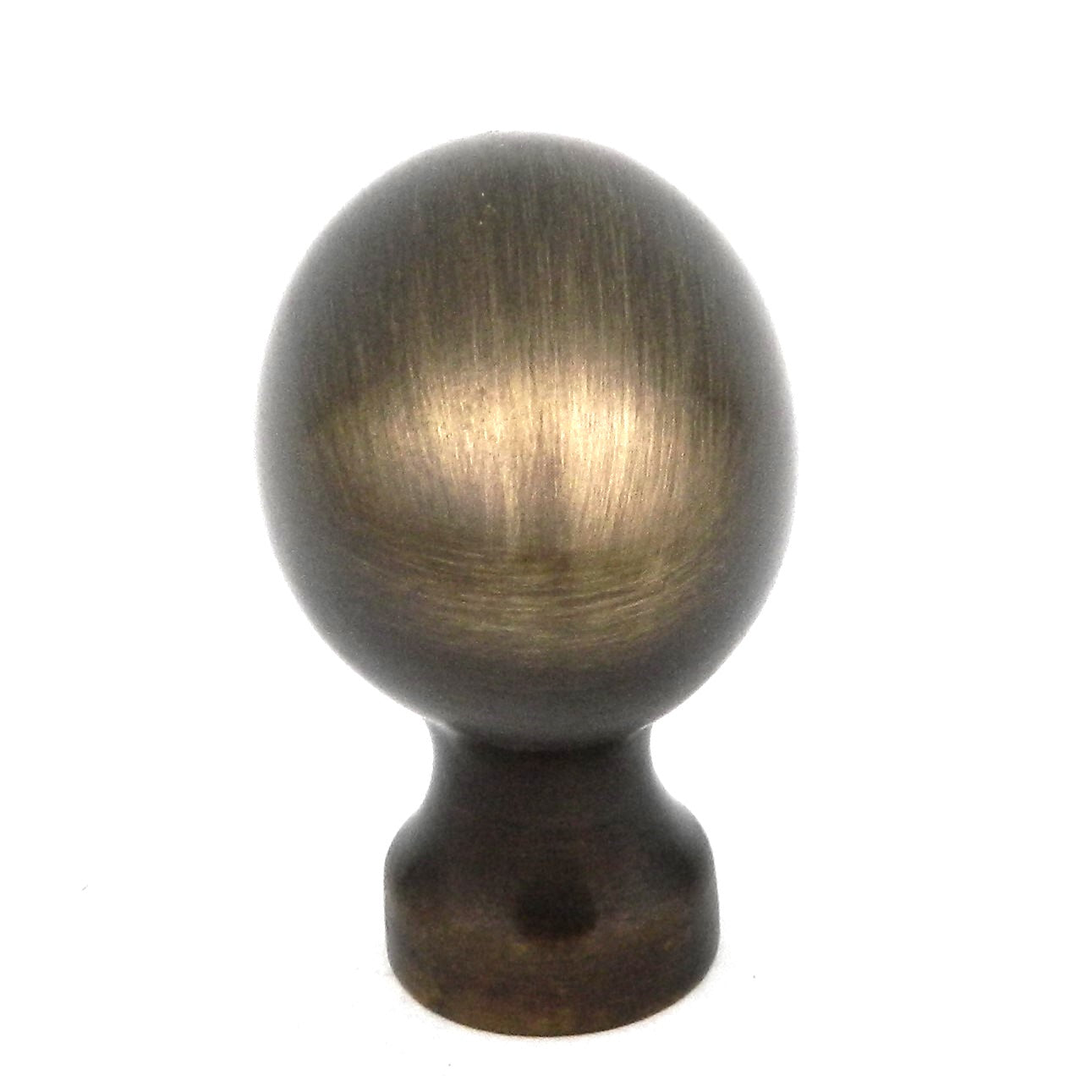 Keeler Power &amp; Beauty Satin Dover Oval 1 3/8" Perilla de gabinete de latón macizo P9176-9013