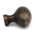 Keeler Power &amp; Beauty Satin Dover Oval 1 3/8" Perilla de gabinete de latón macizo P9176-9013