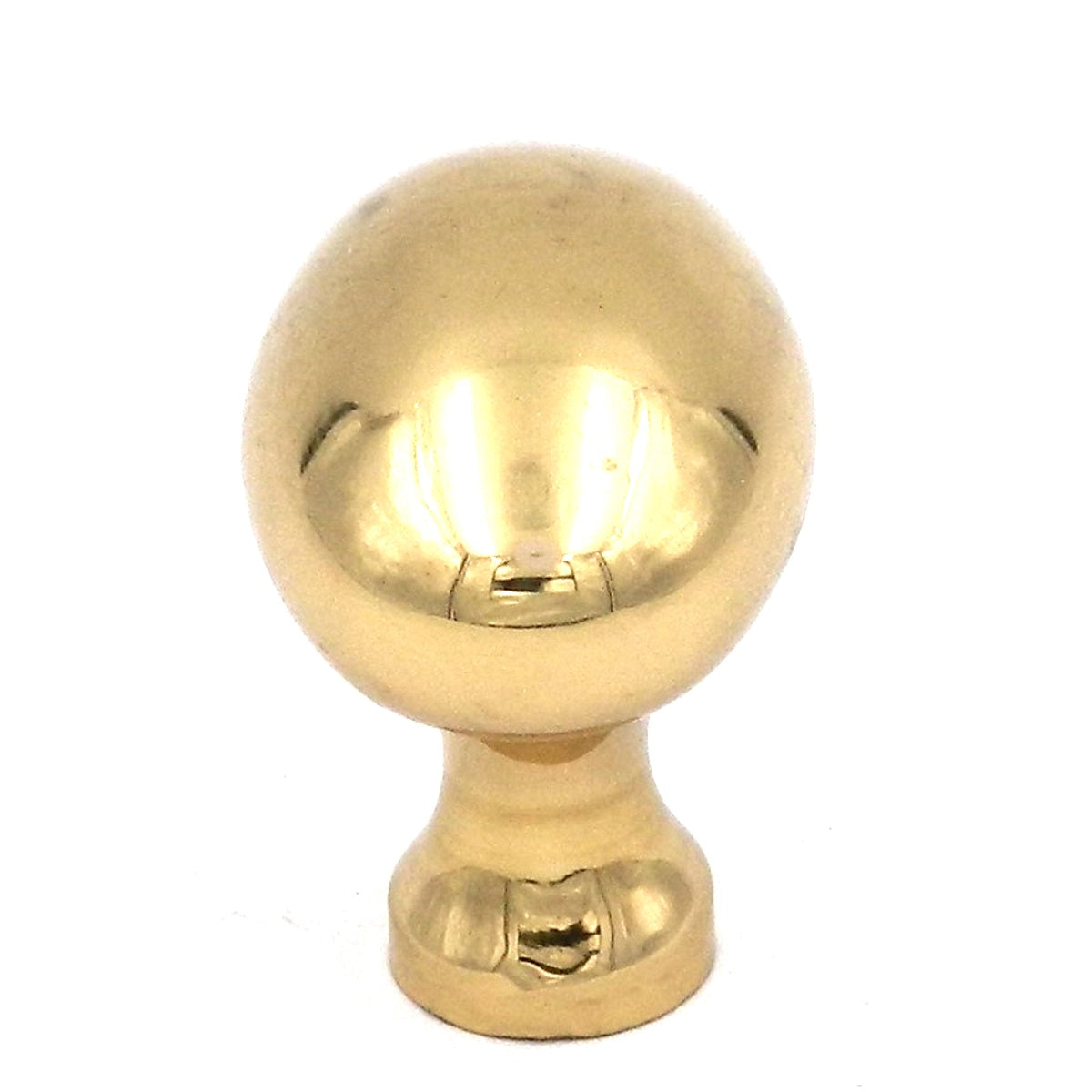 Keeler Power & Beauty Polished Brass Oval 1 3/8 Solid Brass Cabinet Knob  P9176