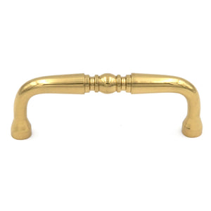 Keeler Power & Beauty Polished Brass Cabinet 3"cc Handle Pull P9719