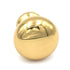 Keeler Manor House Polished Brass Round Smooth 3/4" Solid Brass Cabinet Knob P9768