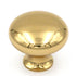 Keeler Modern Accents Polished Brass Round Smooth 1 1/4" Solid Brass Cabinet Knob P9971-3