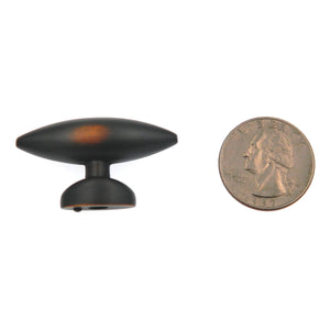 Hickory Hardware Metropolis PA0211-OBH Oil Rubbed Bronze 1 1/2" Oval Cabinet Knob