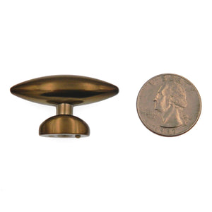 Hickory Hardware Metropolis Venetian Bronze Oval Smooth 1 1/2" Cabinet Knob PA0211-VBZ