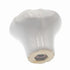 Hickory Hardware English Cozy - Pomo redondo para gabinete de porcelana, color blanco, 1 3/8 pulgadas, PA0316-W