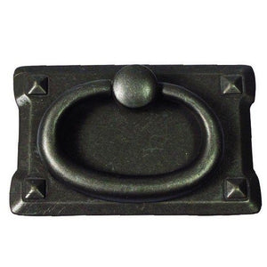 10 Pack Hickory Hardware Old Mission Black Mist Antique 1 1/8"cc Furniture Ring Pulls PA0711-BMA