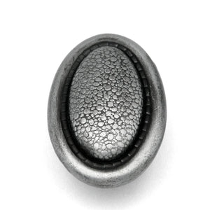 Hickory Hardware Foxglove Satin Pewter Antique 2 1/4" Oval, 3/4"cc Cabinet Knob Pull PA1114-SPA