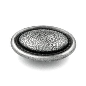 Hickory Hardware Foxglove Satin Pewter Antique 2 1/4" Oval, 3/4"cc Cabinet Knob Pull PA1114-SPA