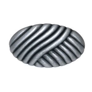Hickory Hardware Foxglove Satin Pewter Antique 2" Oval Cabinet Pull Knob PA1115-SPA