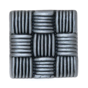 Hickory Hardware Tapestry Antique Pewter 1 1/8" Basket Weave Cabinet Knob Pull PA1411-AP