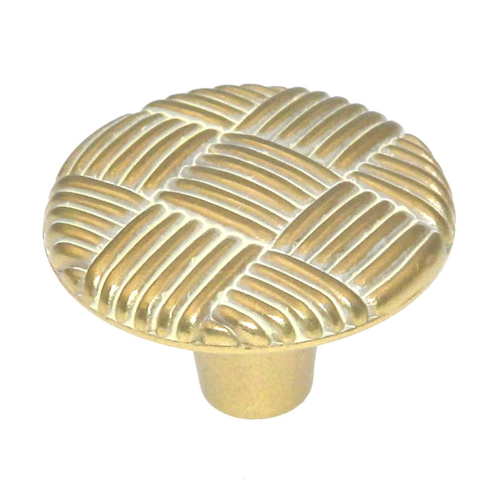 Hickory Hardware Tapestry Golden Blonde 1 1/4" Weave Cabinet Knob Pull PA1412-GB
