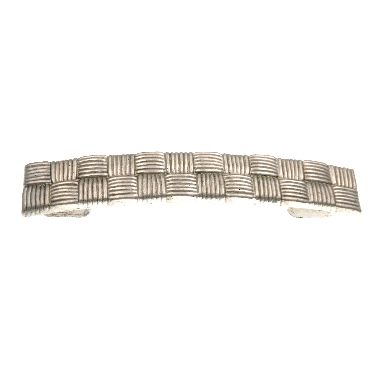 Paquete de 10 PA1421-PN Níquel perlado 3 3/4 "cc, 3" cc Tiradores de manija en arco Tapiz de nogal