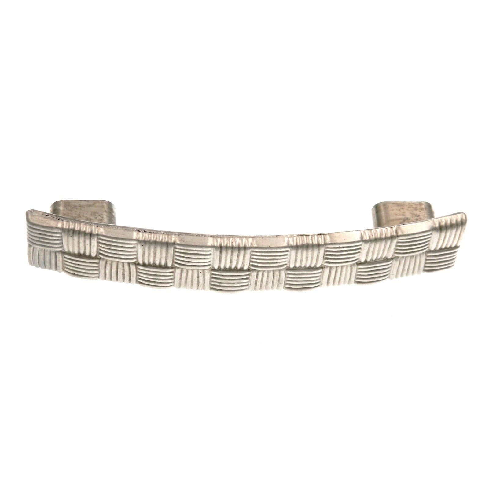 Paquete de 10 PA1421-PN Níquel perlado 3 3/4 "cc, 3" cc Tiradores de manija en arco Tapiz de nogal